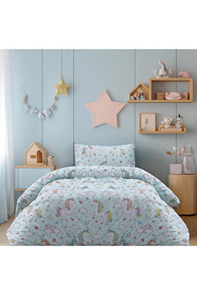 Beauty Home Σετ σεντόνια μονά με λάστιχο Candy Art 6327 110x200+32 Μέντα
