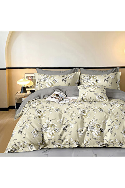 Beauty Home Σετ σεντονιών διπλού κρεβατιού με λάστιχο Memories Art 12684 165x...