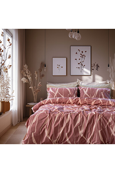 Beauty Home Σετ σεντόνια μονά με λάστιχο Glory Art 12375 110x200+32 Σάπιο Μήλ...
