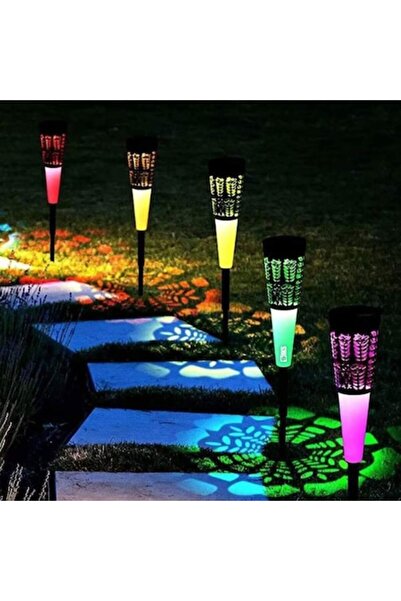 UTILIO ®   Set de 6 lămpi solare decorative de exterior, alb rece și multicol...