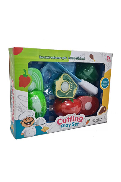OEM Set de joaca pentru taiat fructe si legume, rosie, ardei, salata verde,8 ...