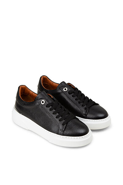 Deery Kadın Siyah Hakiki Deri Sneaker Ayakkabı