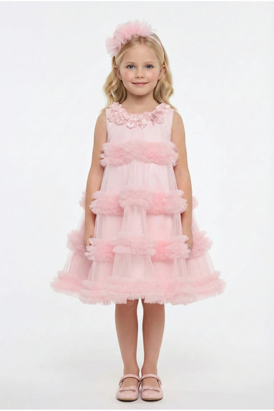 Pamina Soft Floral Tulle Dress