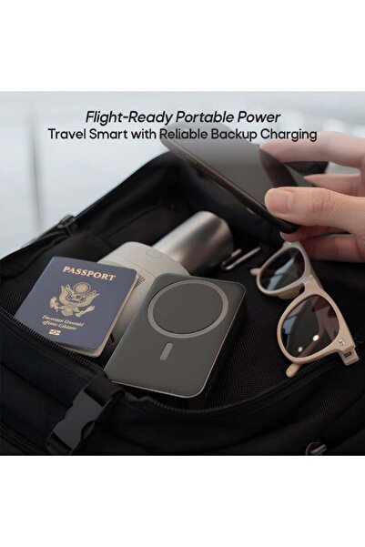 Aztech 10000mAh Magsafe Powergo Smart Wireless Power Bank (Black)
