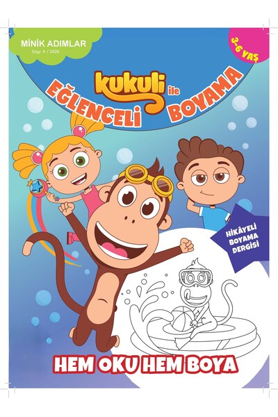Turkuvaz Dergi KUKULİ İLE EĞLENCELİ BOYAMA SAYI 4