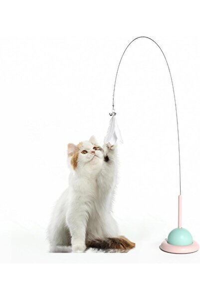 Bukela Cat Feather Toys, Cat Wand Toy with Powerful Suction Cup, Feathers and...