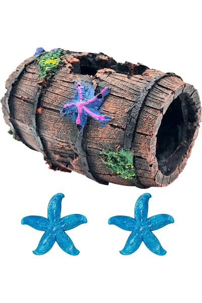Bukela Aquarium Decoration, Broken Barrel Tank Decoration