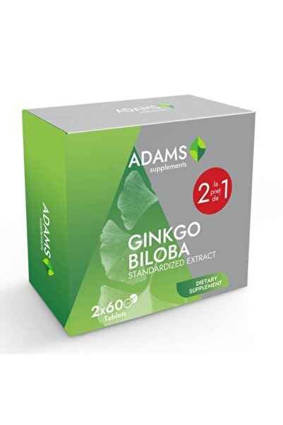 Adams Suplimente Ginkgo Biloba 240 mg, Adams, Pachet 2 x 60 comprimate