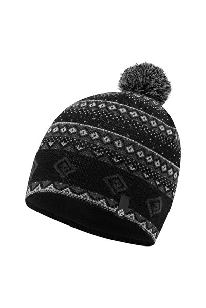 Ronhill Căciulă de iarnă cu pompon FW 2025-Negru/Gri-Mărime unică