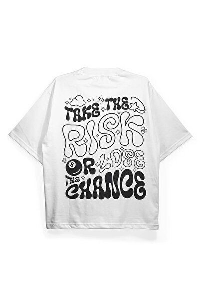 FO4RBS T2030 Μπλουζάκι Oversize με στάμπα Take Risk