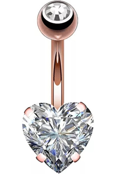AMALFİ Σκουλαρίκια Piercing, Αξεσουάρ, Σκουλαρίκι Αφαλού από Ατσάλι με Επιχρύ...