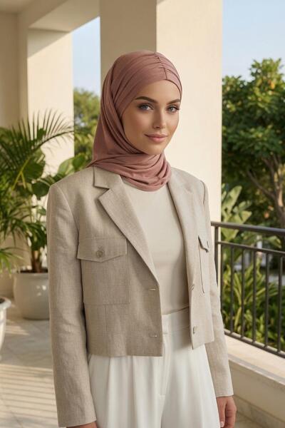 Aisha's Design Formă gata de purtat, șal din bumbac pieptănat, elegant și con...