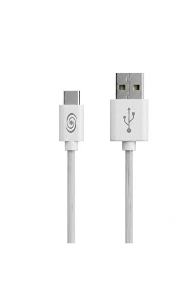 Fonex USB-A към Type-C кабел за данни и зареждане, 5А, 1м, бял