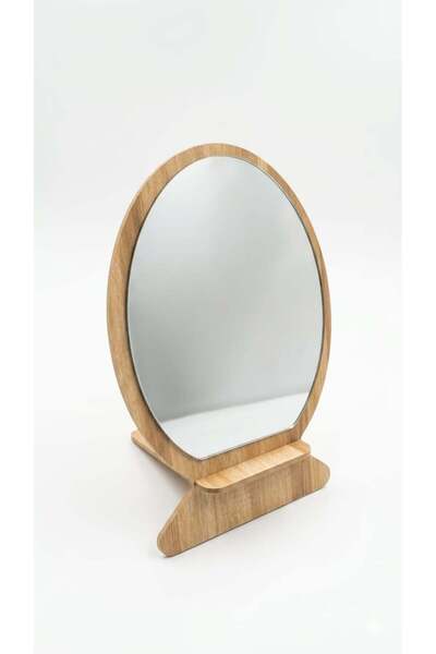 Tohfah Wooden Framed Oval Vanity Mirror - Classic Modern Design 12Pcs