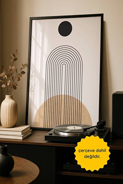 fuart.co Siyah Ay Boheme Poster, Çerçevesiz Poster, Poster, Duvar Posteri