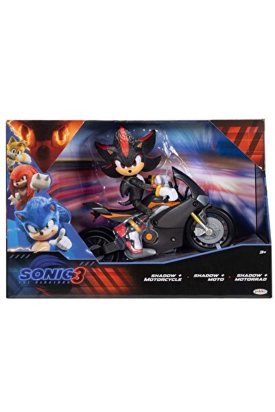 SONIC THE HEDGEHOG Set de joaca, Sonic the Hedgehog, Shadow cu motocicleta, 1...