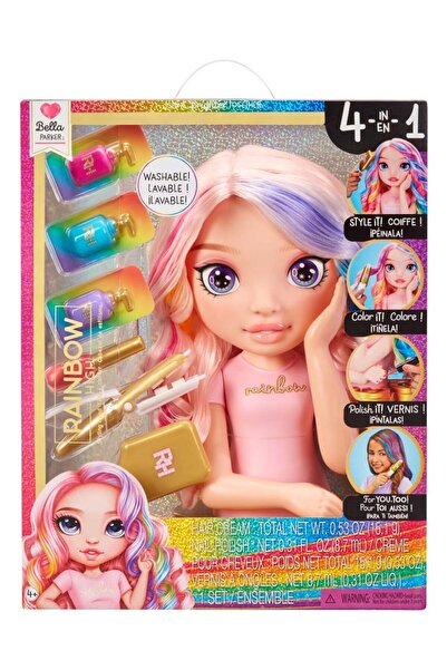 Rainbow High Manechin de coafat, Rainbow High, Bella Parker, Styling Head, 12...
