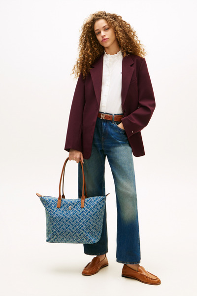 Tommy Hilfiger Popette Tote Denim Flag Women's Blue Bag