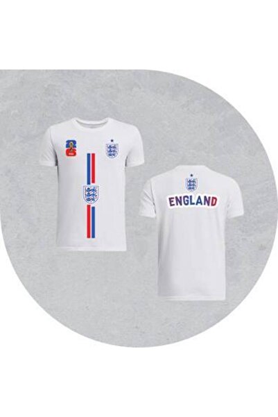 Generic England Team White Polyester Sports T-Shirt