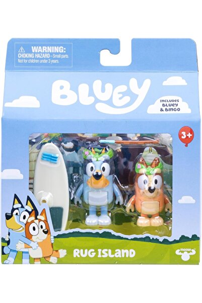 bluey S14 Figure 2-Pack Rug Island