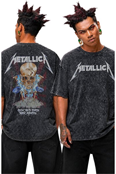Fuddy Moda Tricou retro unisex oversize Metallica Soon You'll Please Their Ap...