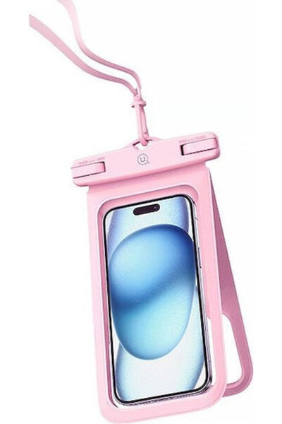 Usams Αδιάβροχη Διπλή Θήκη 6,7 " IP68 Ροζ