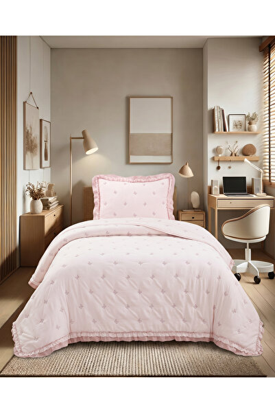 la lune home Marshmallow Fırfırlı Yatak Örtüsü Seti (Tek Kişilik / 180x240)