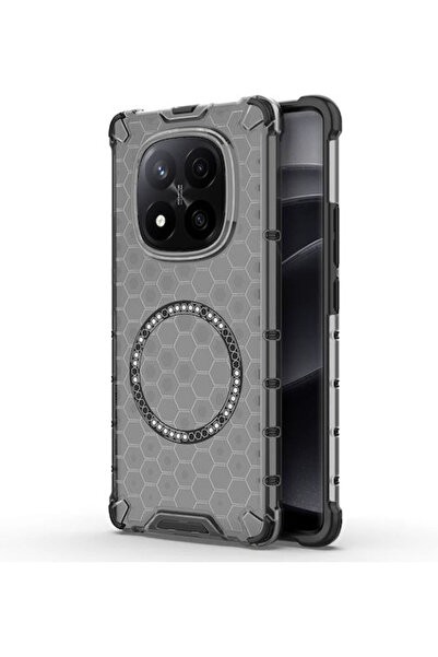 Techsuit Κυψελωτό Προστατευτικό Πλαίσιο Πλαστικό / Σιλικόνη Μαύρο (Redmi Note...