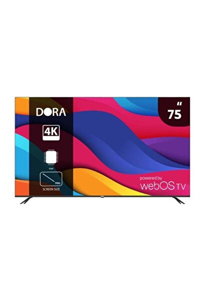 DORA 75 Inch smart TV 4K HDR resolution magic mouse WebOS operation 75DYW70