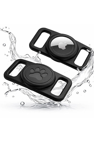 Techsuit Θήκη Σιλικόνης Buddyguard για AirTag σε Μαύρο Χρώμα, για Κολάρο Κατο...
