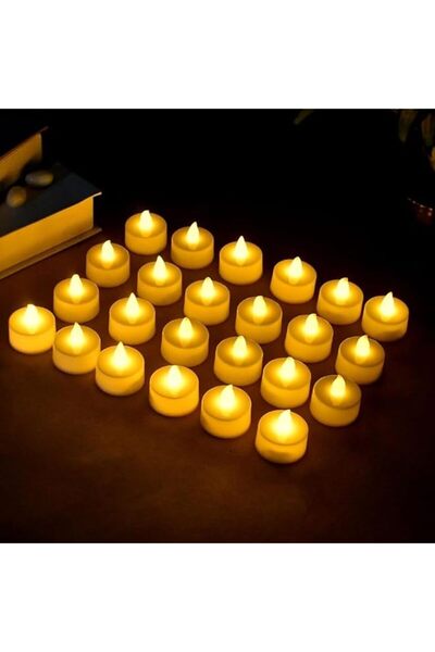 The Bros Realistic Bright Flameless LED Tea Light Candles, Battery Powered, U...