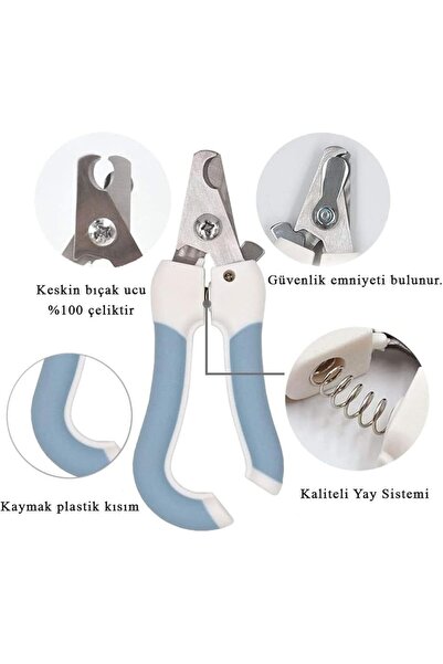 Melby Çelik Uçlu Kedi Köpek Büyük Tırnak Makası törpülü