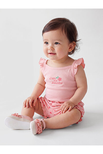 LC Waikiki Esvab • Modern & Distinctive Floral Baby Girl Snap-On Bodysuit and...