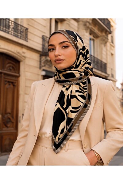 Sisley وشاح حرير ساتان-2035-90*90