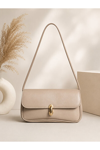 DIA Accessories Minimalist Krem Bej Omuz Çantası – Şık ve Zamansız Tasarım