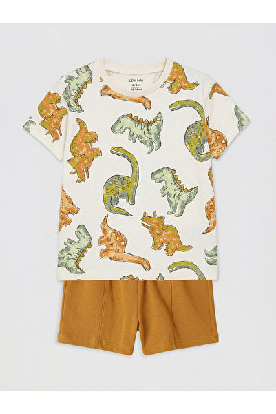 LC Waikiki Set pentru bebeluși băieți cu imprimeu cu dinozauri