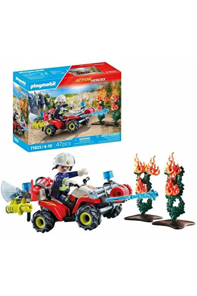 Playmobil Ήρωες Δράσης Πυροσβέστης με ATV για παιδιά 4-10 ετών Κωδικός: 71825