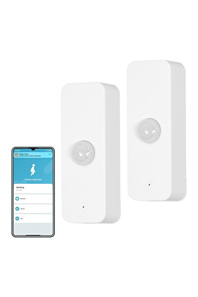 MOES Senzor de mișcare WiFi fără fir pentru securitatea casei inteligente – P...