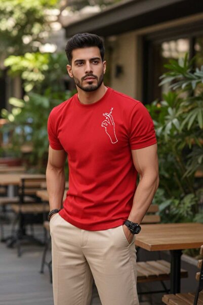 tkn your style Tricou din bumbac cu imprimeu grafic pentru bărbați