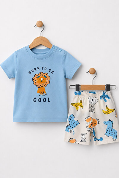 BABY SPORT Baby Boy Set Cotton Printed Short Sleeve 6-18 Months