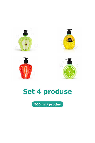 Tasty Set 4 Produse Tasty, Mix Mar Piele Sensibila, Ananas, Capsuni, Lime