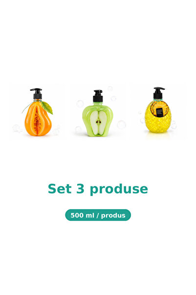 Tasty Set 3 Produse Tasty, Mix Pepene Galben, Mar Extract, Ananas