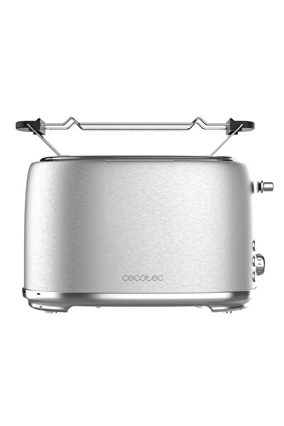 CECOTEC Toast&Taste 1000 Retro Double 2 Slice 980W 6-Stage Stainless Steel To...