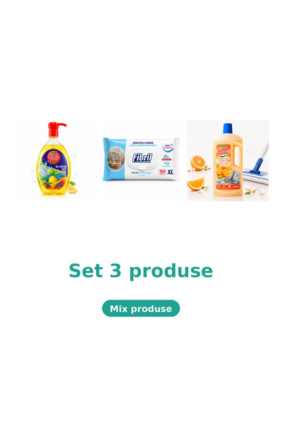 Fibril Bucatarie Complet, Set 3 Produse: Lamaie, Xl Blue, Portocala