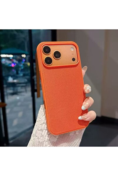 HYPERSOFT Iphone 17 Pro (6.3 inç) Uyumlu Dokuma Kumaş Dokulu Rough Lux Magsaf...