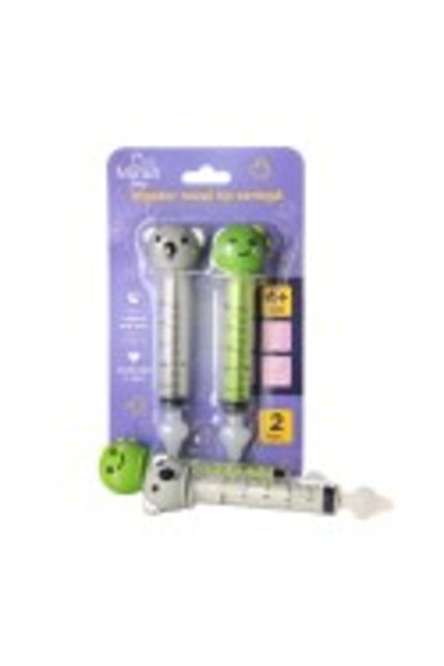 Minut Baby Set of 2 syringe-type nasal irrigators, with figures.Set aspirator nasal tip seringa cu figurine