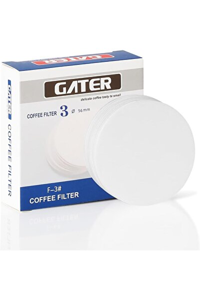 Arabest 100 Pcs Espresso Paper Filters,56mm,Bleached,with Metal Storage Box,f...