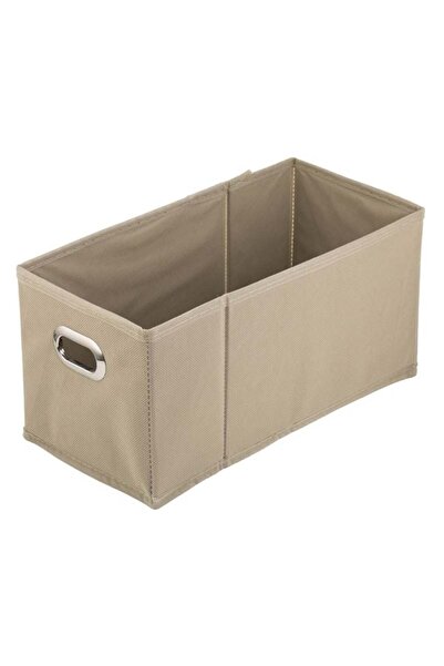 OEM Cutie depozitare textila bej, 15x31x15 cm, organizer pliabil pentru dulap...