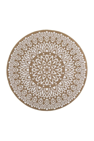 OEM Suport Pentru Farfurii, Alb, Model Mandala, Ø38cm