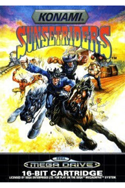 KONAMI Sunset Riders Παιχνίδι Sega Mega Drive (Μεταχειρισμένο)